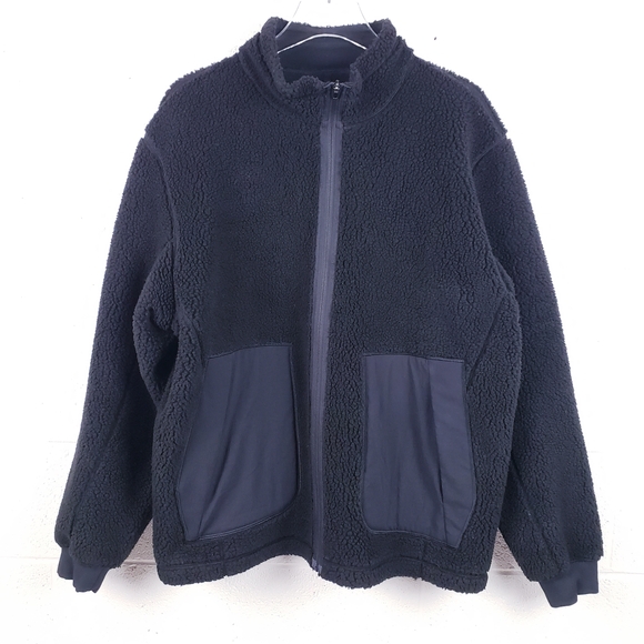 Lululemon High Pile Fleece Zip Up Jacket Black Size XL - Picture 2 of 10